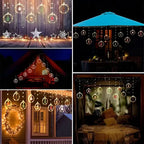 LED Christmas Lights Warm White 8 Modes Remote Control