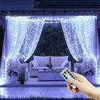 LED Curtain Lights 8 Light Modes USB Type-C Powered