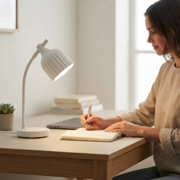 LED Desk Lamp Adjustable Arm Dimmable 3 Color Temperatures