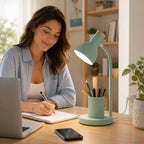 LED Desk Lamp Flexible Gooseneck & Pen Holder