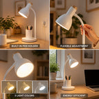 LED Desk Lamp Flexible Gooseneck & Pen Holder
