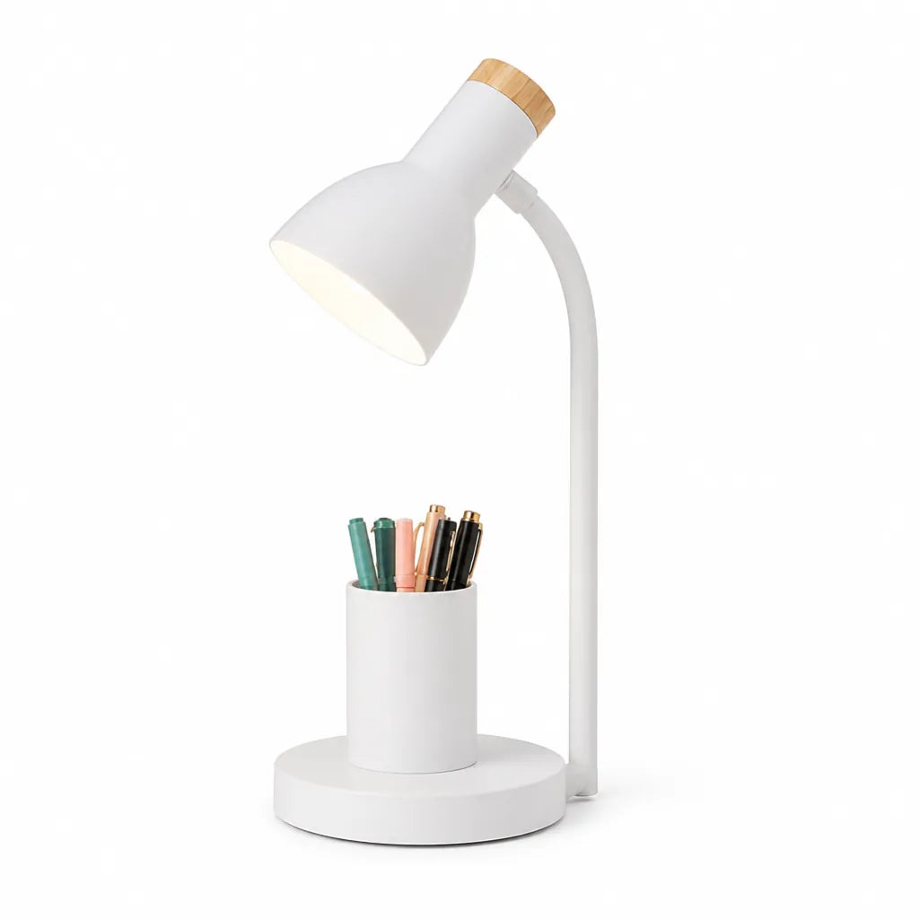 LED Desk Lamp Flexible Gooseneck & Pen Holder