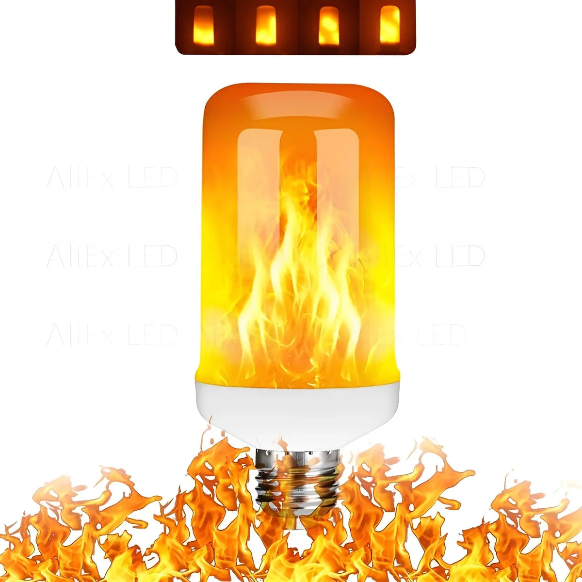 LED Flame Bulb Realistic Flicker E27 Base