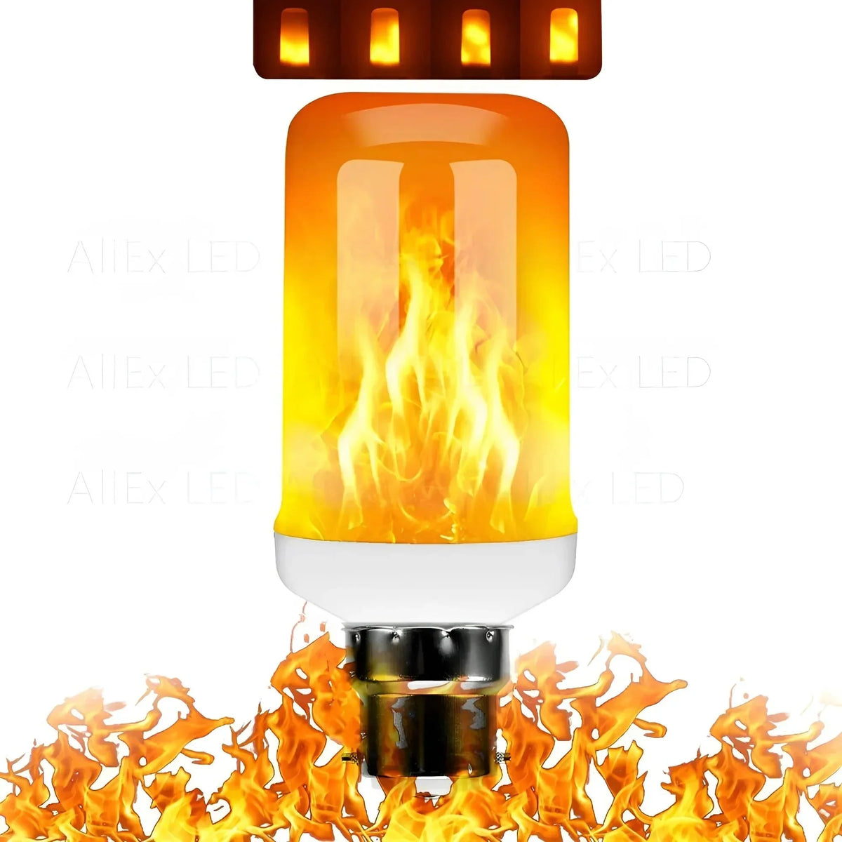 LED Flame Bulb Realistic Flicker E27 Base