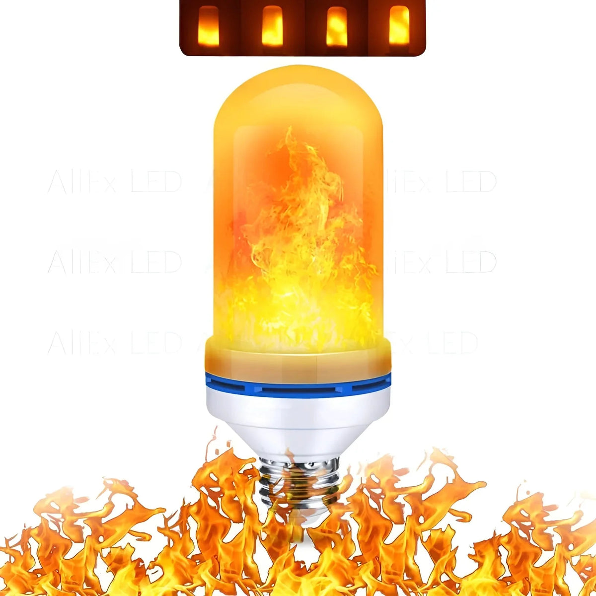 LED Flame Bulb Realistic Flicker E27 Base