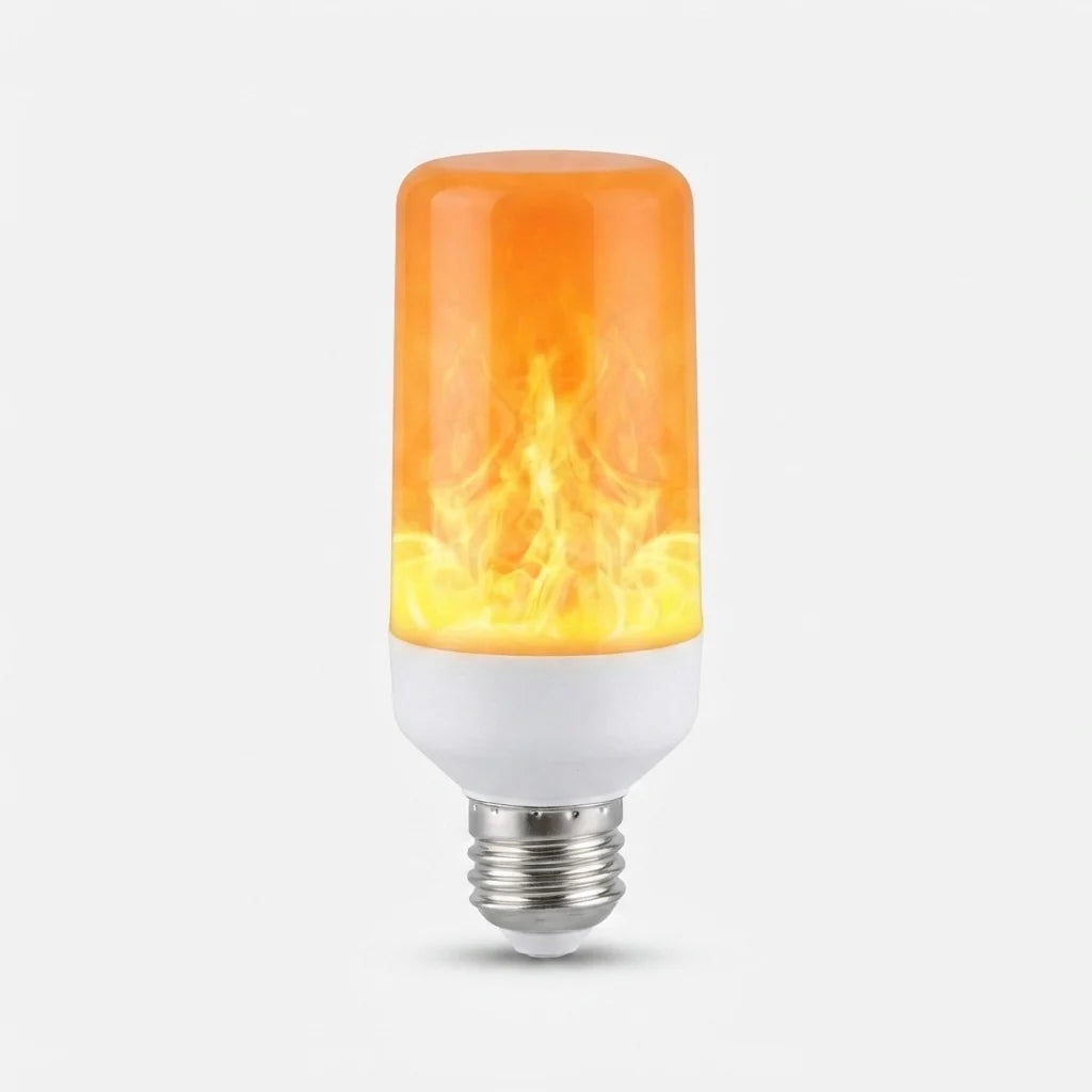 LED Flame Bulb Realistic Flicker E27 Base