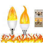 LED Flame Bulb Realistic Flicker E27 Base