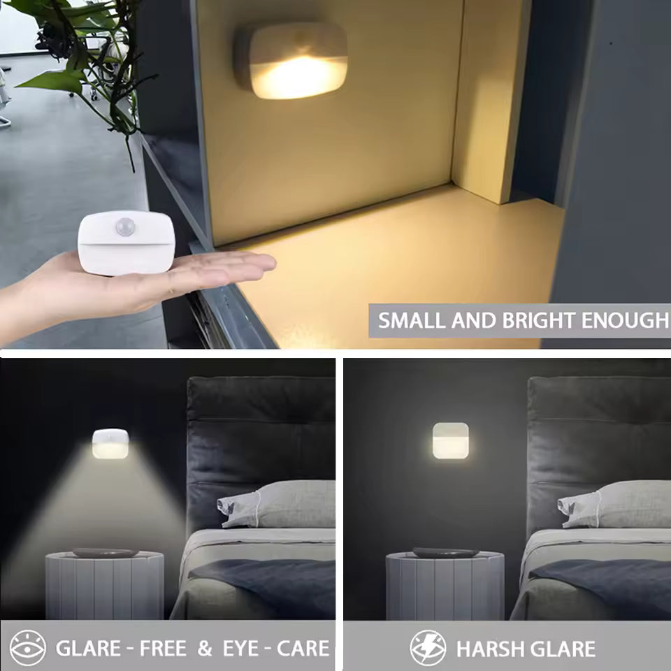 LED Night Light Motion Sensor Battery-Powered