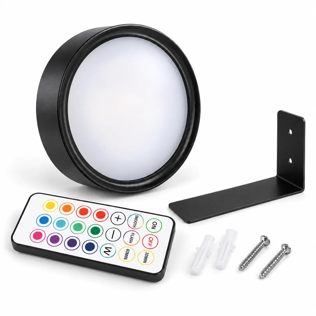 LED Picture Light Cordless Magnetic Multicolor Remote & Timer