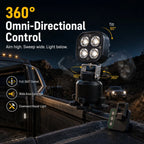 LED Pod Light Magnetic 360° Adjustable With Wireless Remote
