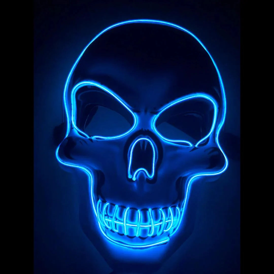 LED Skeleton Mask Multicolor 4 Lighting Modes