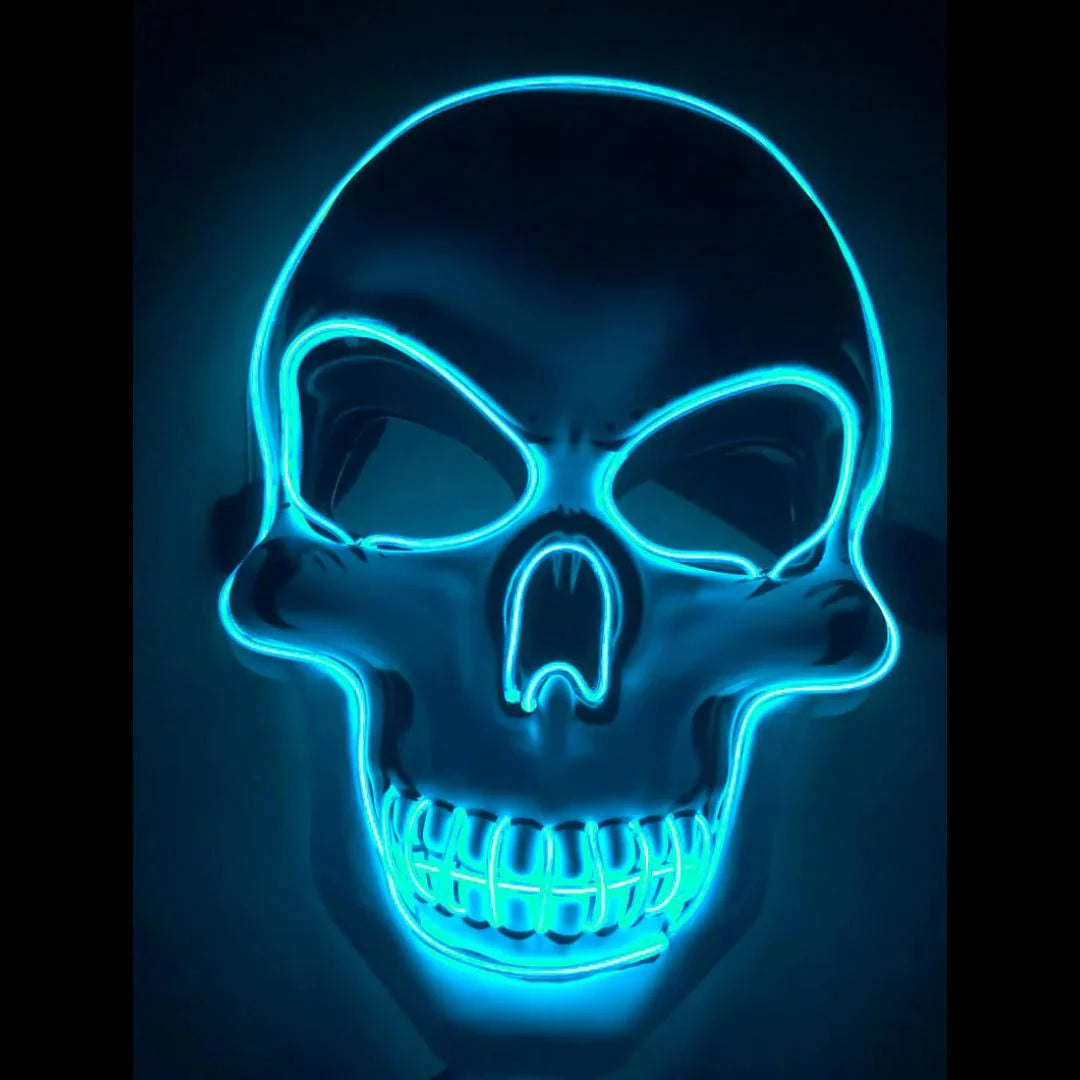 LED Skeleton Mask Multicolor 4 Lighting Modes