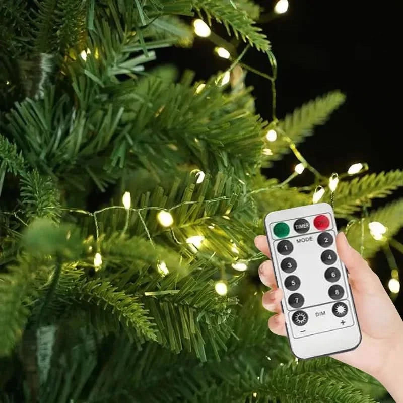 LED String Lights Firework-Style Remote & Timer
