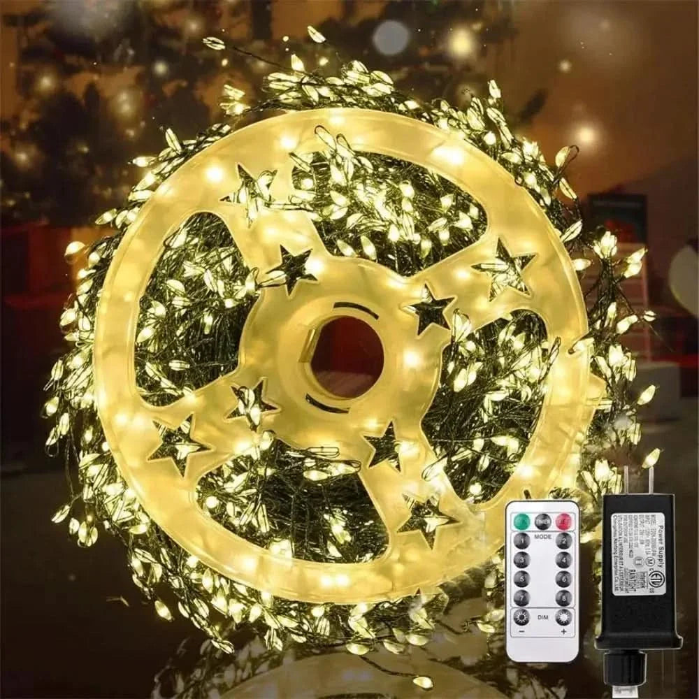 LED String Lights Firework-Style Remote & Timer