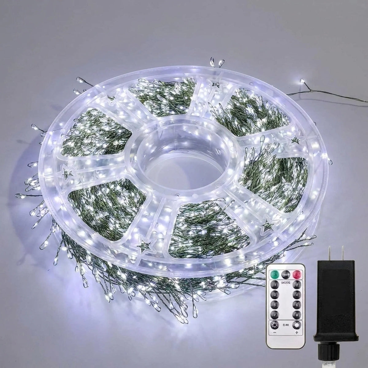 LED String Lights Firework-Style Remote & Timer