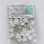LED String Lights Warm White Crystal Balls Battery Operated