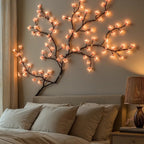 LED String Lights Warm White & Soft Pink USB-Powered