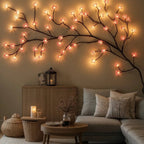 LED String Lights Warm White & Soft Pink USB-Powered