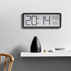 LED Wall Clock Large Digital Display Temperature & Humidity