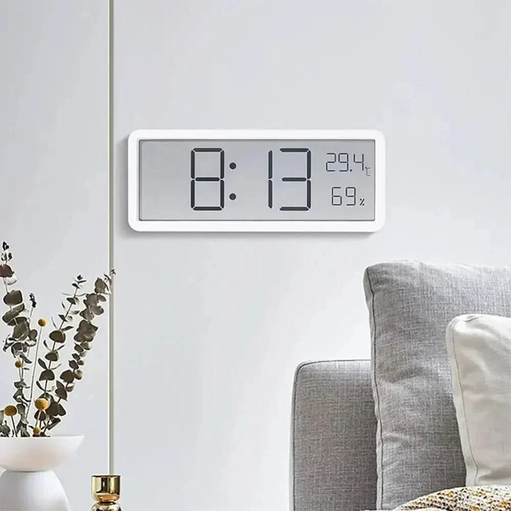 LED Wall Clock Large Digital Display Temperature & Humidity
