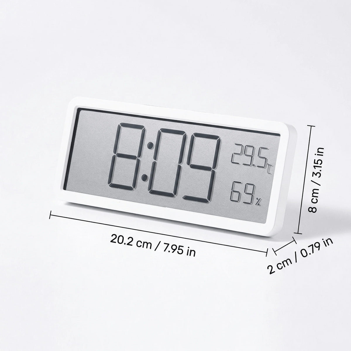 LED Wall Clock Large Digital Display Temperature & Humidity