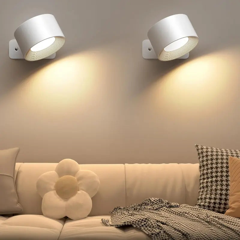 LED Wall Light 360° Swivel Touch Control & USB Rechargeable