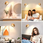 LED Wall Light 360° Swivel Touch Control & USB Rechargeable