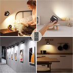 LED Wall Light 360° Swivel Touch Control & USB Rechargeable