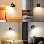 LED Wall Light 360° Swivel Touch Control & USB Rechargeable