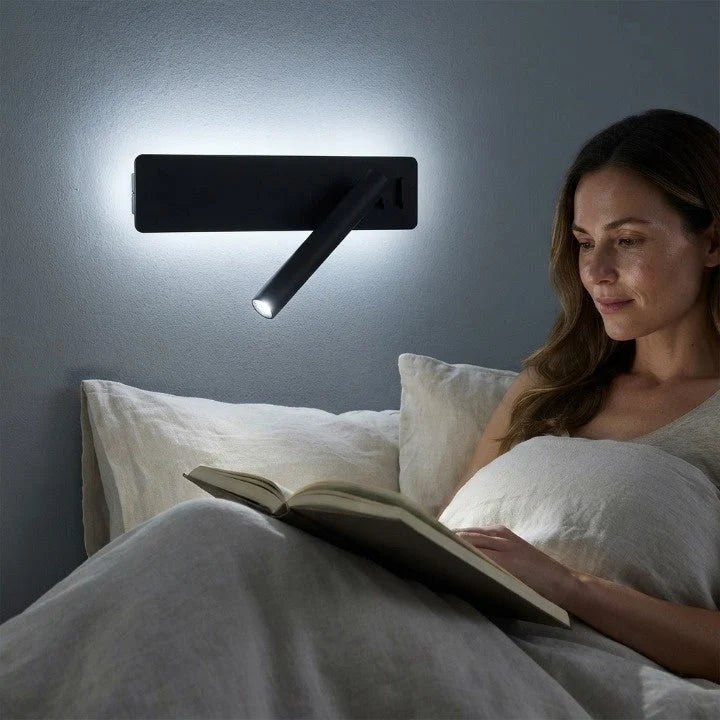 LED Wall Light Ambient & Reading Dimmable USB Port