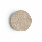 LED Wall Light Round Backlit Travertine Stone