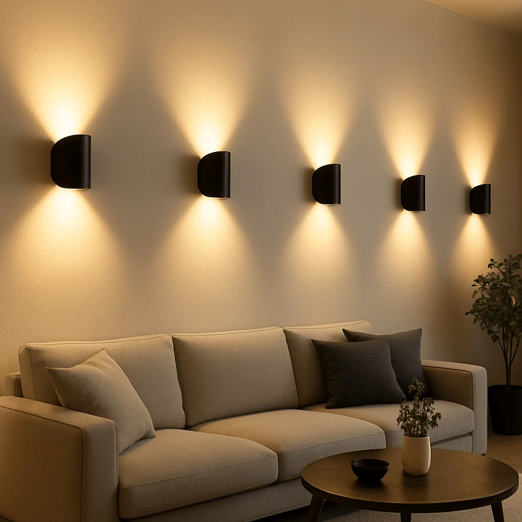 LED Wall Light Slim Warm Energy-Efficient Long-Life
