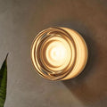 LED Wall Sconce Dimmable Cast Glass Shade Ambient Lighting