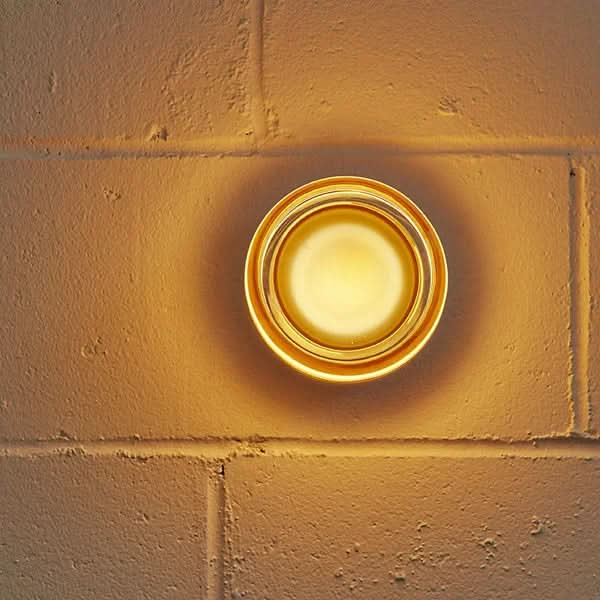 LED Wall Sconce Dimmable Cast Glass Shade Ambient Lighting
