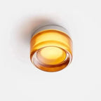 LED Wall Sconce Dimmable Cast Glass Shade Ambient Lighting