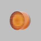 LED Wall Sconce Dimmable Cast Glass Shade Ambient Lighting