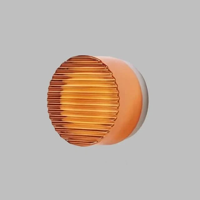 LED Wall Sconce Dimmable Cast Glass Shade Ambient Lighting