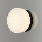 LED Wall Sconce Dimmable Cast Glass Shade Ambient Lighting