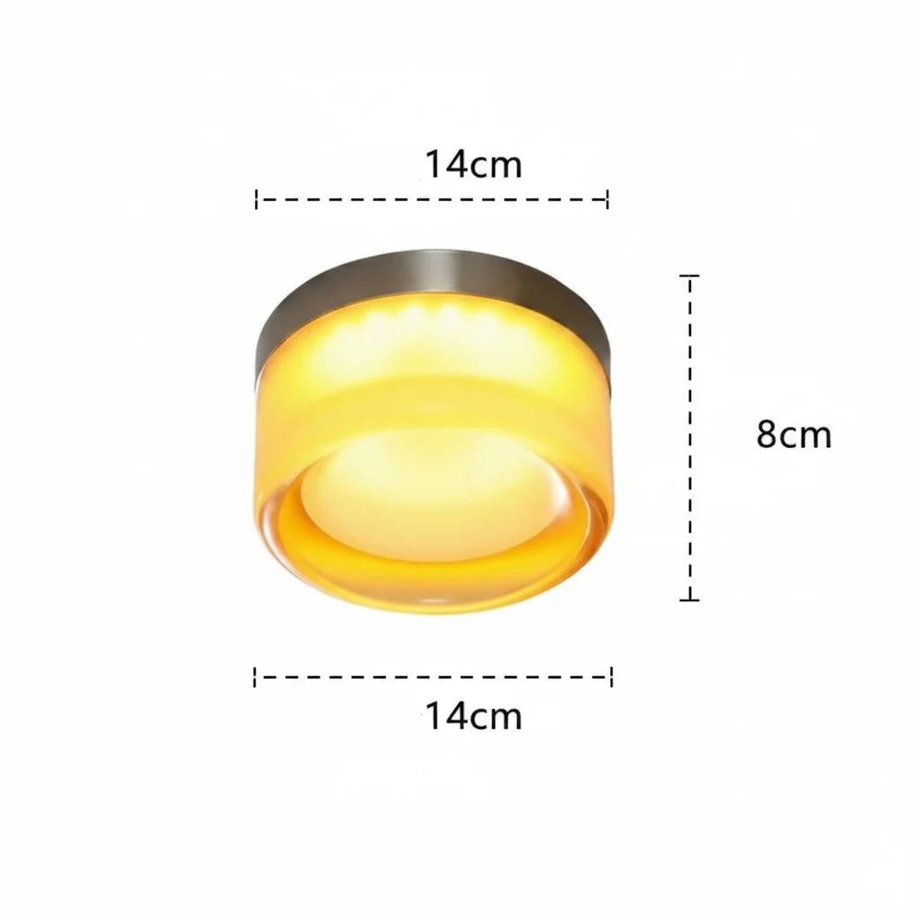LED Wall Sconce Dimmable Cast Glass Shade Ambient Lighting