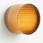 LED Wall Sconce Dimmable Cast Glass Shade Ambient Lighting