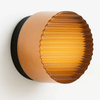 LED Wall Sconce Dimmable Cast Glass Shade Ambient Lighting