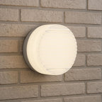 LED Wall Sconce Dimmable Cast Glass Shade Ambient Lighting
