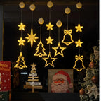 LED Window Light Battery-Powered Suction Cup Mount Festive Designs