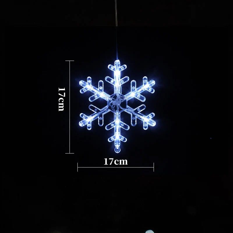 LED Window Light Battery-Powered Suction Cup Mount Festive Designs