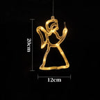 LED Window Light Battery-Powered Suction Cup Mount Festive Designs