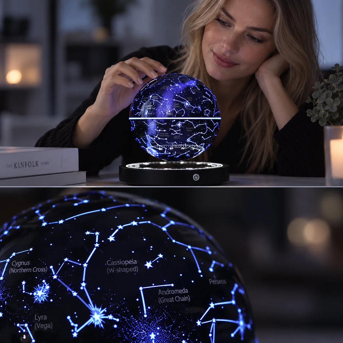 Lamp Magnetic Levitation & 360-Degree Rotation