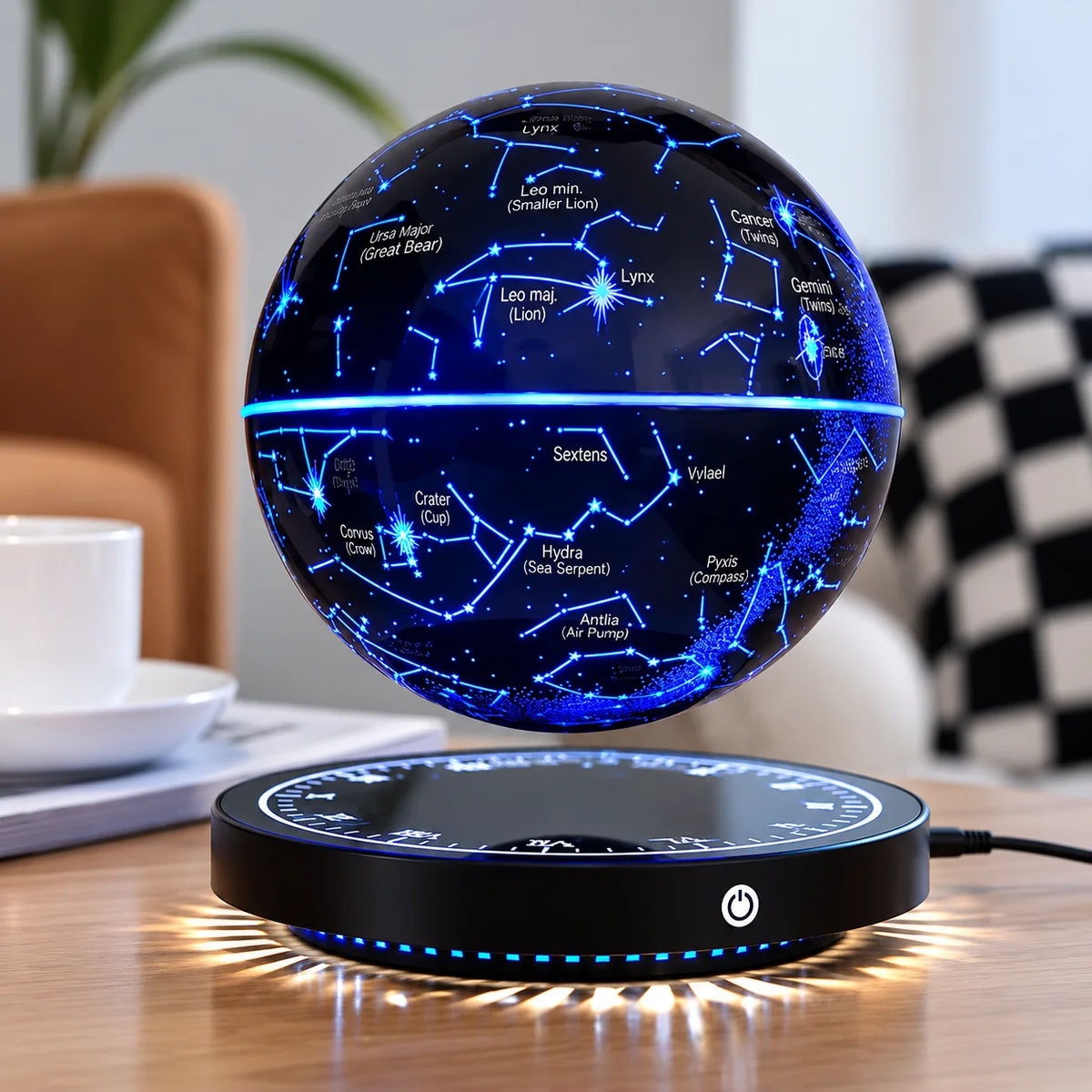 Lamp Magnetic Levitation & 360-Degree Rotation