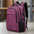Laptop Backpack Water-Repellent Padded 15.6 Inch USB Port