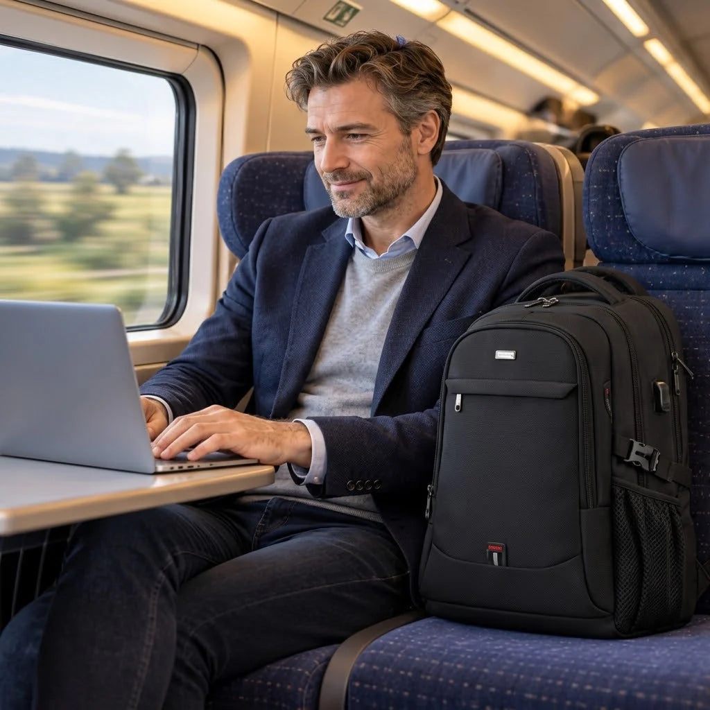 Laptop Backpack Water-Repellent Padded 15.6 Inch USB Port