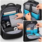 Laptop Backpack Water-Repellent Padded 15.6 Inch USB Port
